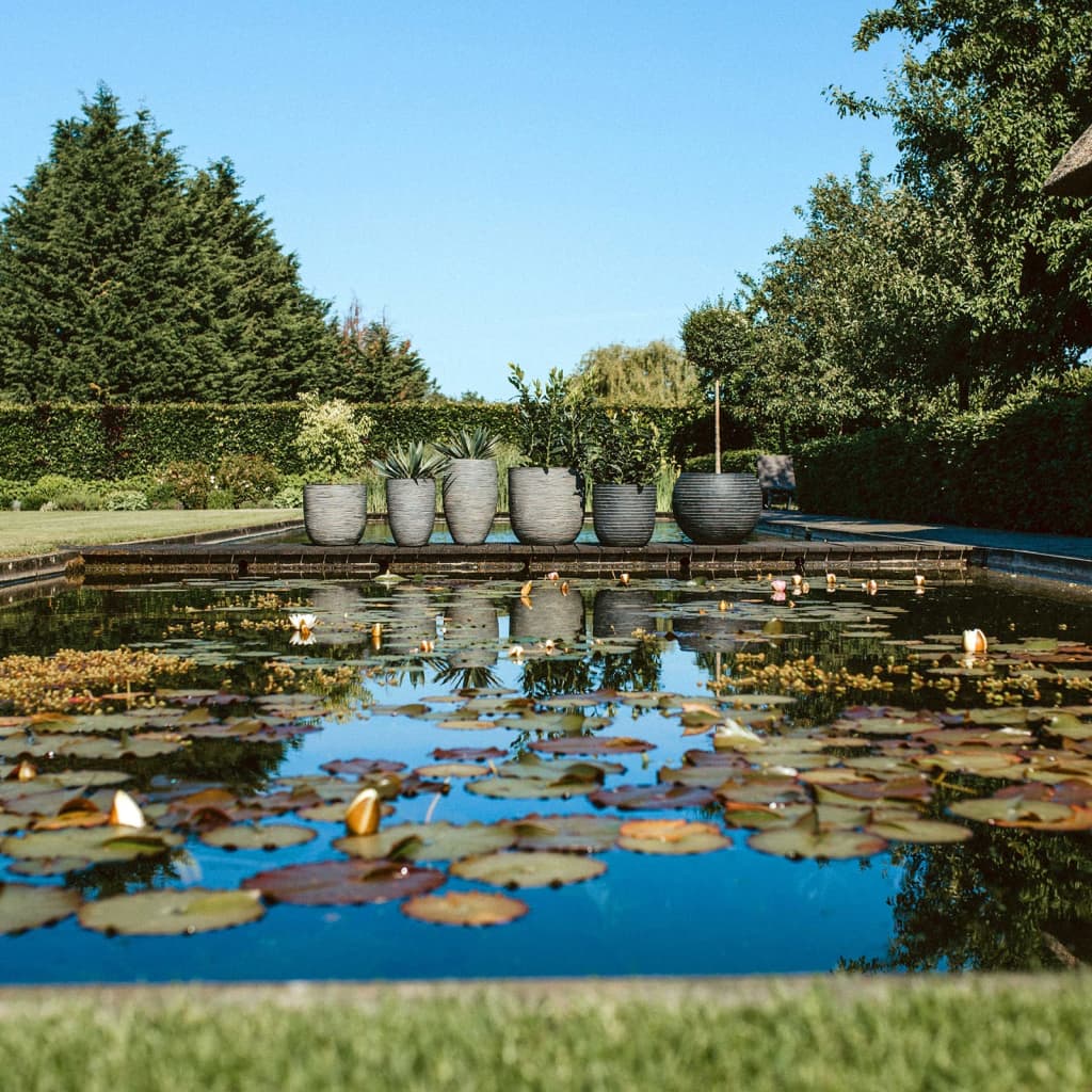 Capi Bloempot Nature Rib Elegant Deluxe 45 x 72 cm Antraciet