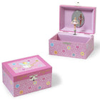 Juwelendoosje hout met muziek ballerina 15x12x8.5 cm