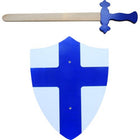 Simply For Kids Wooden Sword And Shield Blue