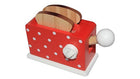 Simply For Kids Wooden Toaster + Bread Red