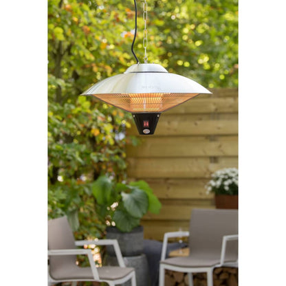 Sunred Hangende Verwarmer Sirius 2100 W Halogeen Ce09 Zilver