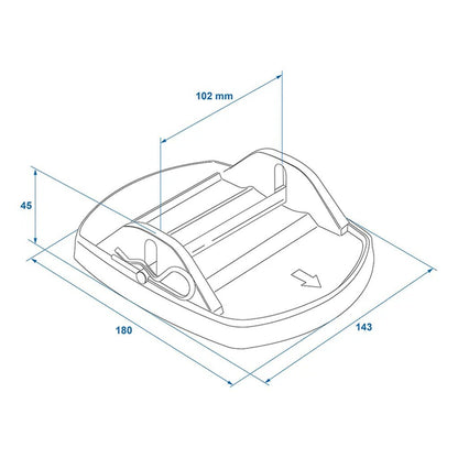 Proplus Stabilisatievoeten Met Metalen Pen 4 Stuks Zwart
