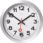 Nextime Ne-3998Ar Wall Clock Dia. 19 Cm, Brushed Aluminum, 'Station'