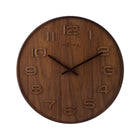 Nextime Ne-3096Br Wall Clock Dia. 35 Cm, Wood, Brown, 'Wood Wood Medium'