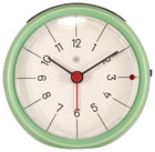 Alarmklok Ø 9,5 cm groen stil uurwerk