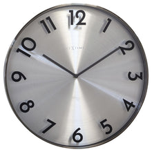 Nextime Ne-3289Gs Metalen Wandklok - 40Cm -Stille Klok - Metaal - &Quot;Reflection&Quot;
