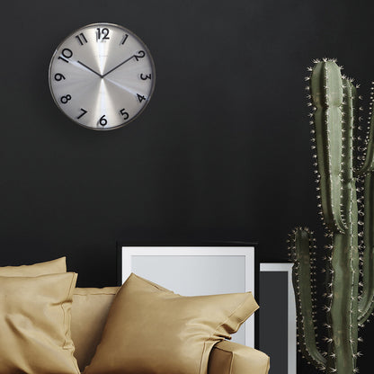 Nextime Ne-3289Gs Metalen Wandklok - 40Cm -Stille Klok - Metaal - &Quot;Reflection&Quot;