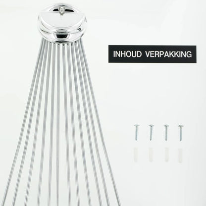 Sealskin Douchegordijnstang Umbrella Hoekmodel Chroomkleurig