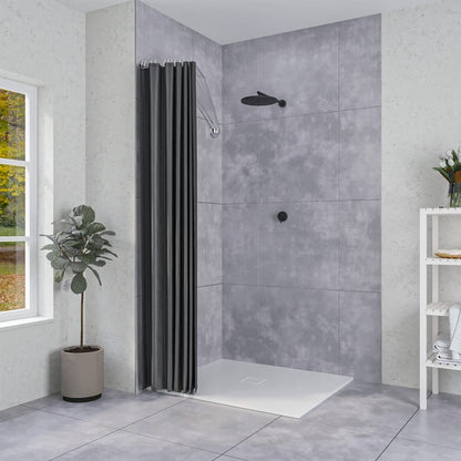 Sealskin Douchegordijnstang Umbrella Hoekmodel Chroomkleurig