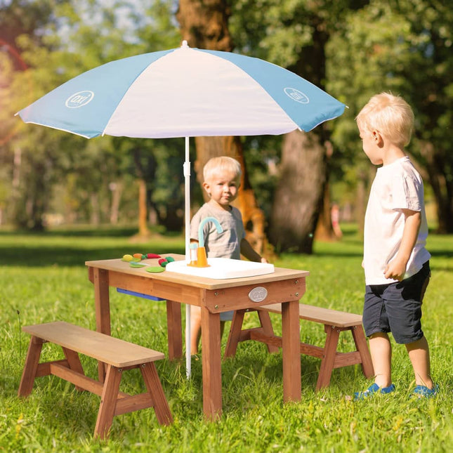 Axi Zand- En Waterpicknicktafel Dennis Met Speelkeuken En Bankjes