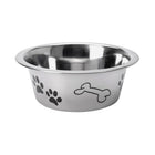 Basic Dog Bowl With Print 16 Cm Stainless Steel