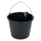 Basic Bucket with Spout 12 Liters Black