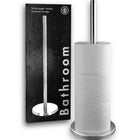 Toiletrolhouder staand RVS 45 cm