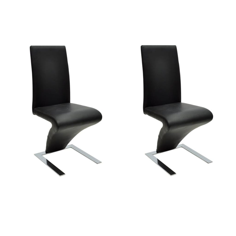 Eetkamerstoelen Kunstleer Zwart