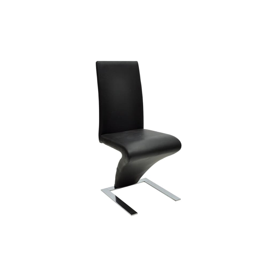 Eetkamerstoelen Kunstleer Zwart