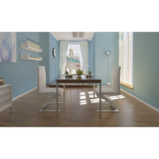 Eetkamerstoelen kunstleer wit