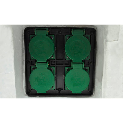 Tuinstopcontact Ingangen Waterproof Resin 4 Wit Normaal