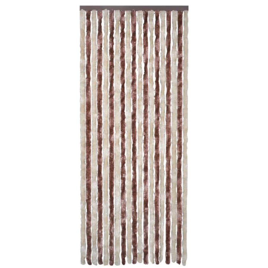 Vliegengordijn 90x220 cm chenille beige en lichtbruin 90 x 220 cm Beige en lichtbruin