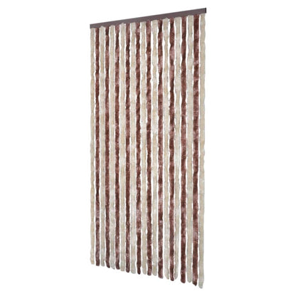 Vliegengordijn 100x220 cm chenille beige en lichtbruin 100 x 220 cm Beige en lichtbruin