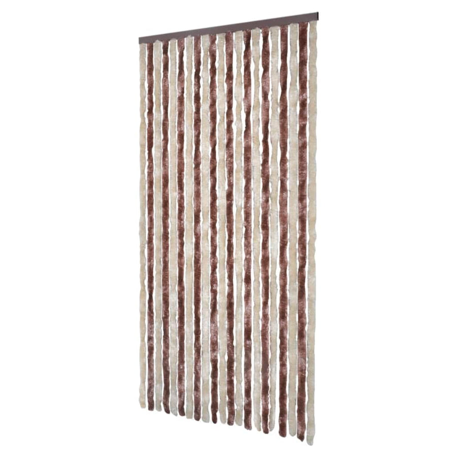 Vliegengordijn 100x220 cm chenille beige en lichtbruin 100 x 220 cm Beige en lichtbruin