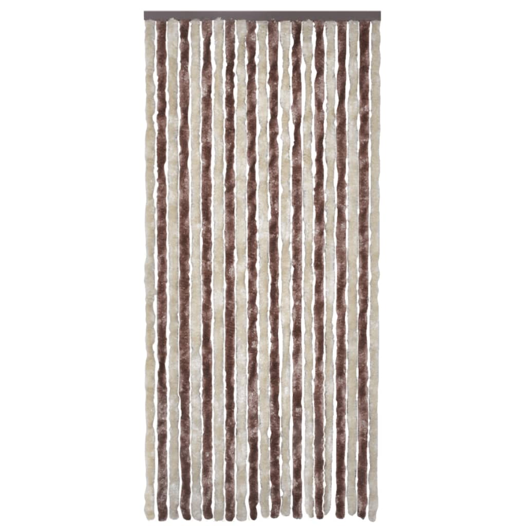 Vliegengordijn 100x220 cm chenille beige en lichtbruin 100 x 220 cm Beige en lichtbruin