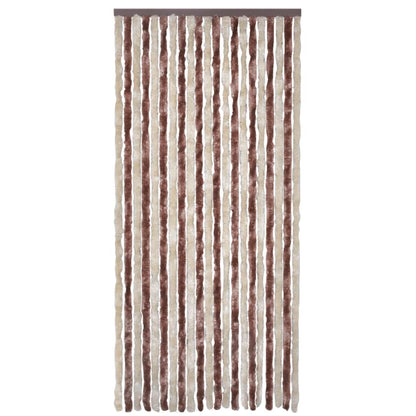 Vliegengordijn 100x220 cm chenille beige en lichtbruin 100 x 220 cm Beige en lichtbruin