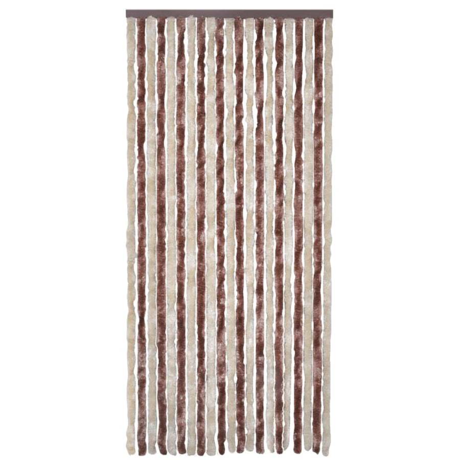Vliegengordijn 100x220 cm chenille beige en lichtbruin 100 x 220 cm Beige en lichtbruin