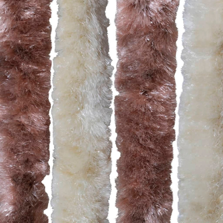 Vliegengordijn 100x220 cm chenille beige en lichtbruin 100 x 220 cm Beige en lichtbruin