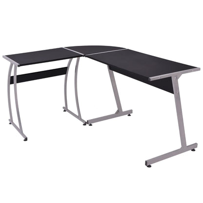 Hoekbureau L-Vormig Zwart