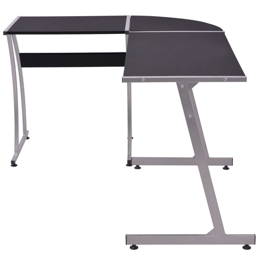 Hoekbureau L-Vormig Zwart