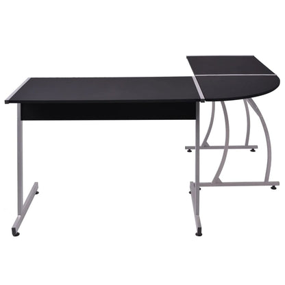 Hoekbureau L-Vormig Zwart