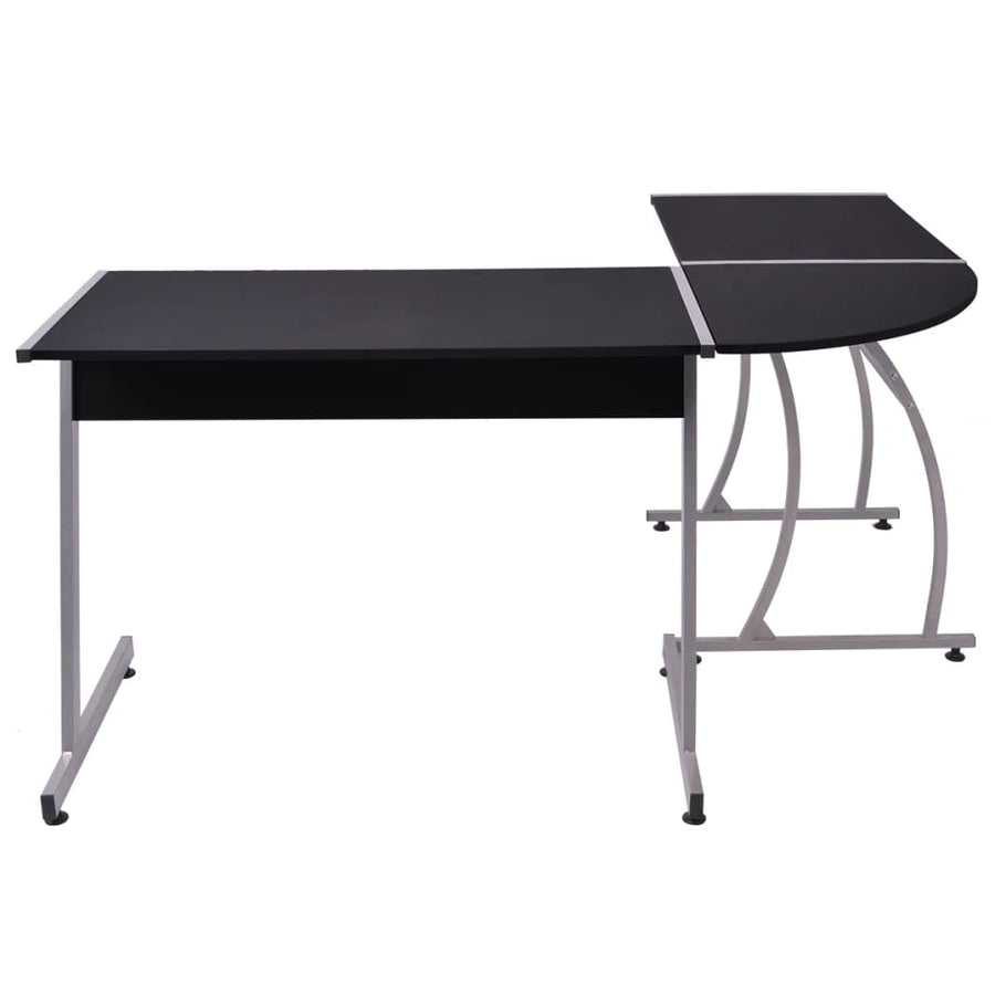 Hoekbureau L-Vormig Zwart