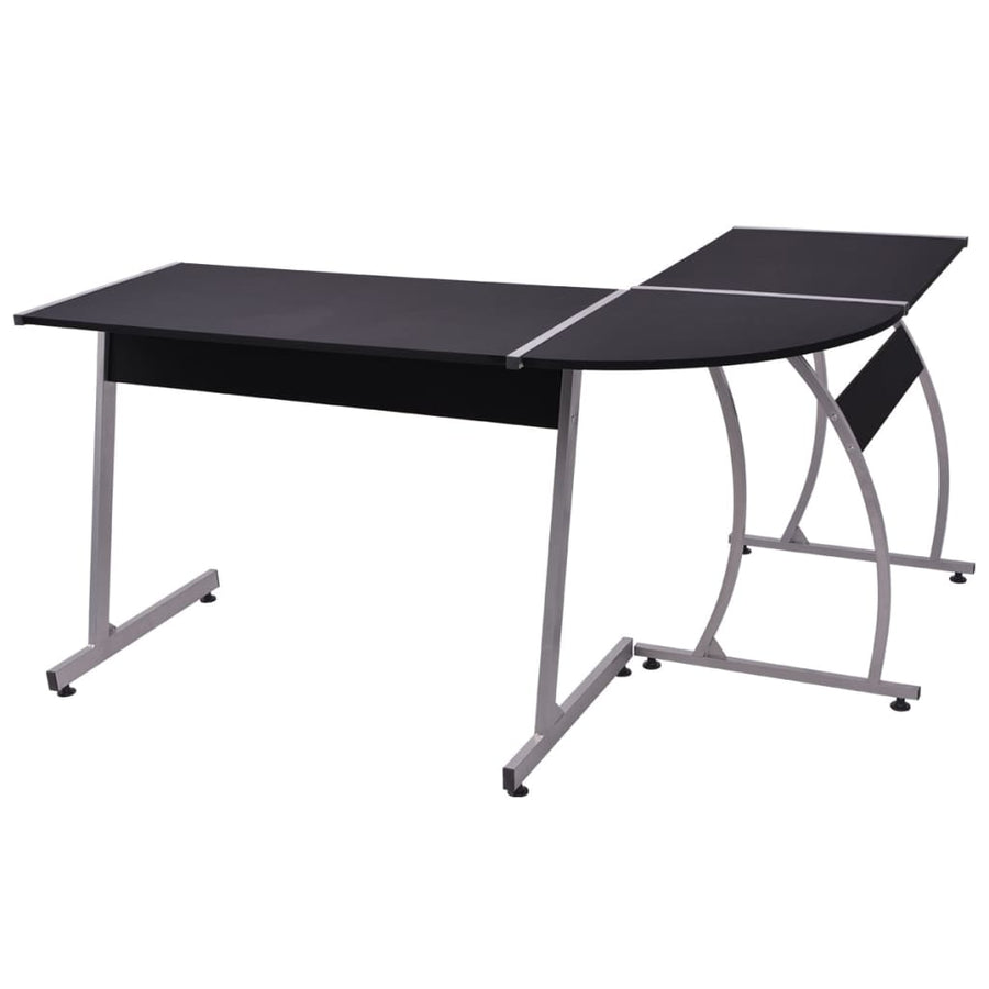 Hoekbureau L-Vormig Zwart