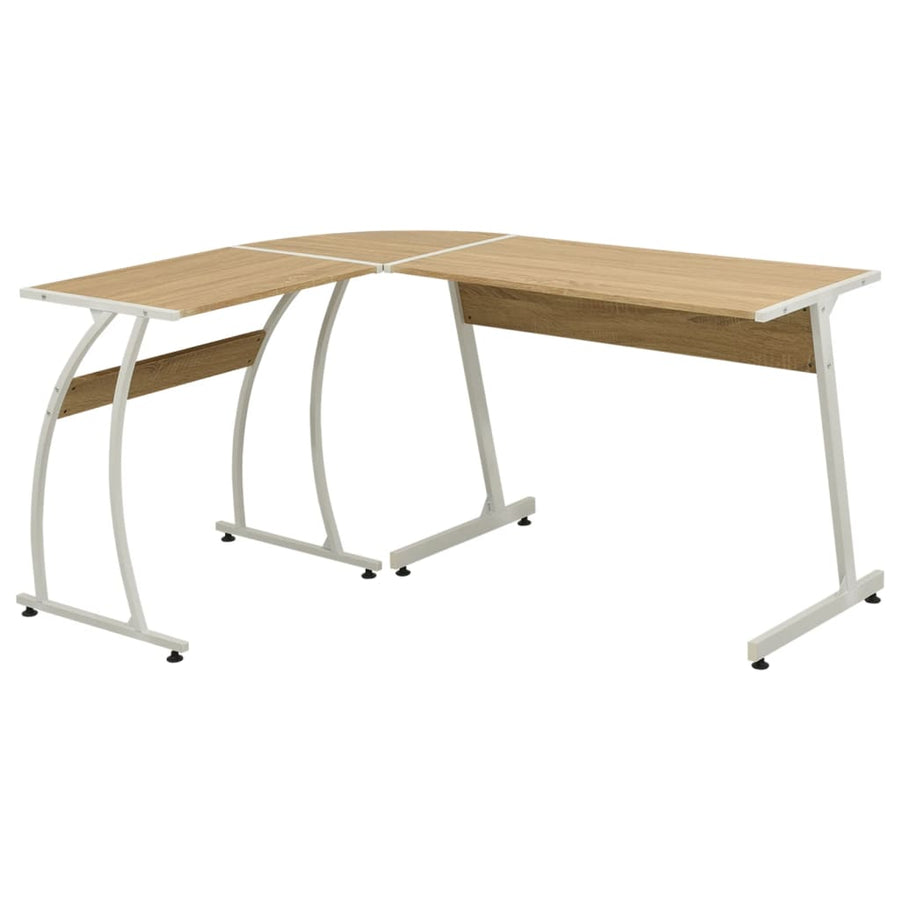 Hoekbureau L-Vormig Hout Eiken