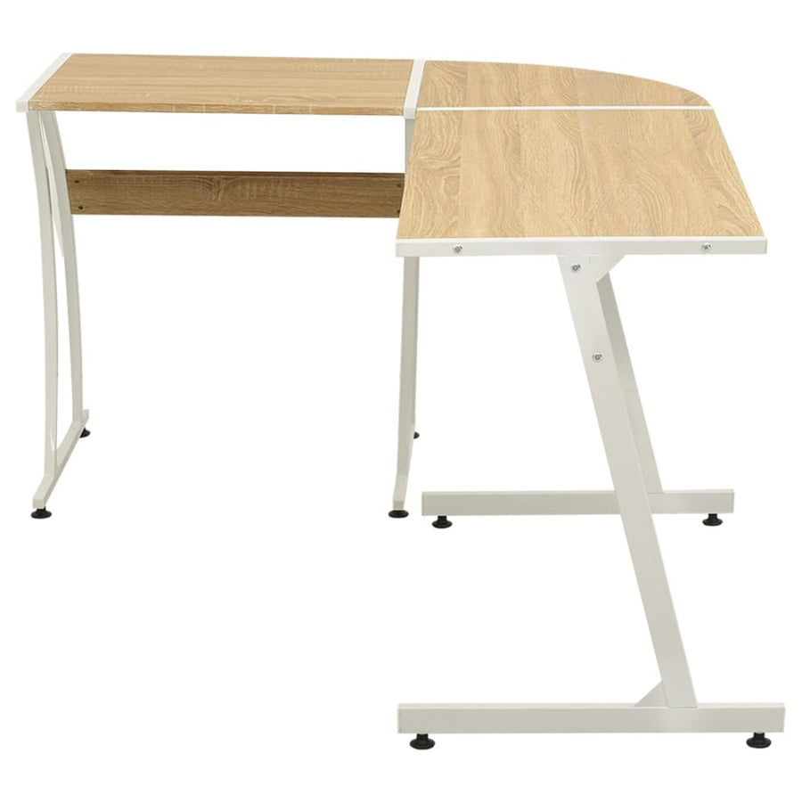 Hoekbureau L-Vormig Hout Eiken
