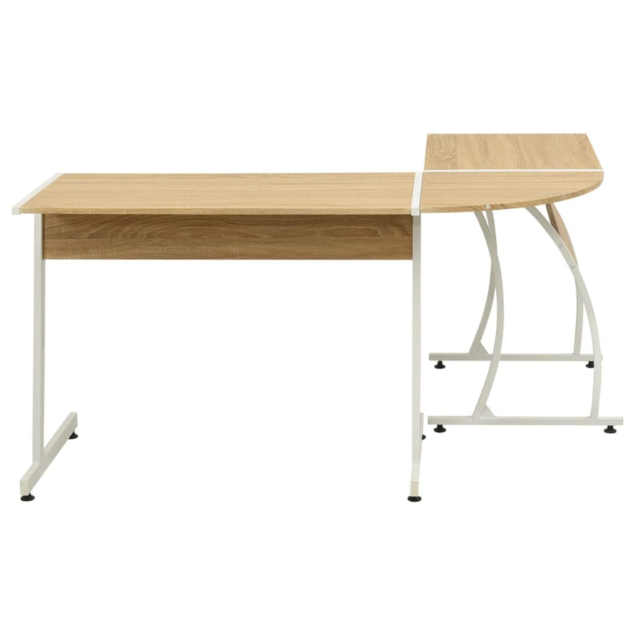 Hoekbureau L-Vormig Hout Eiken