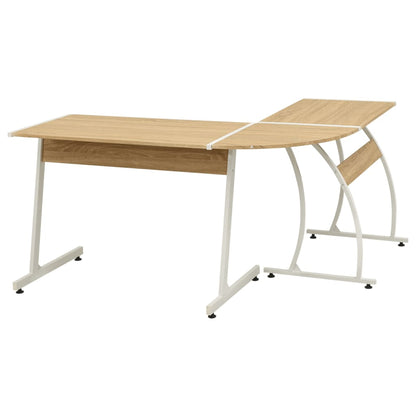 Hoekbureau L-Vormig Hout Eiken