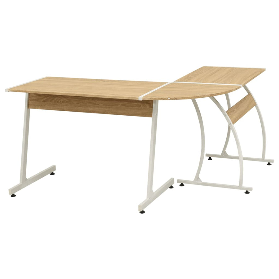Hoekbureau L-Vormig Hout Eiken