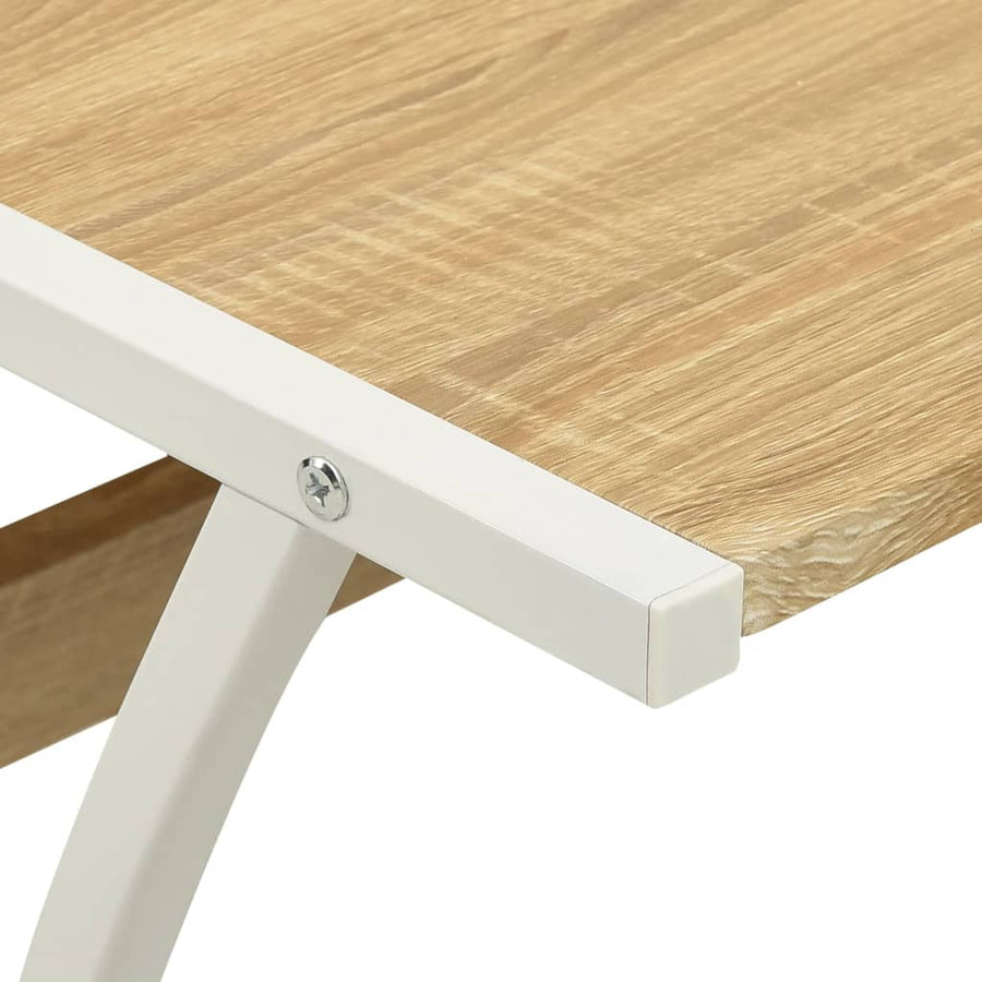 Hoekbureau L-Vormig Hout Eiken