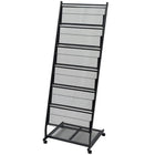 Magazine rack black 47.5x43x133 cm A4