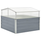 Greenhouse 100x100x85 cm galvanized steel grey