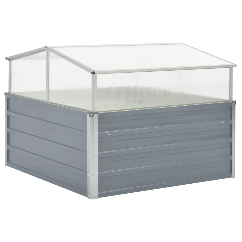 Tuinkas 00X00X85 Cm Gegalvaniseerd Staal Grijs