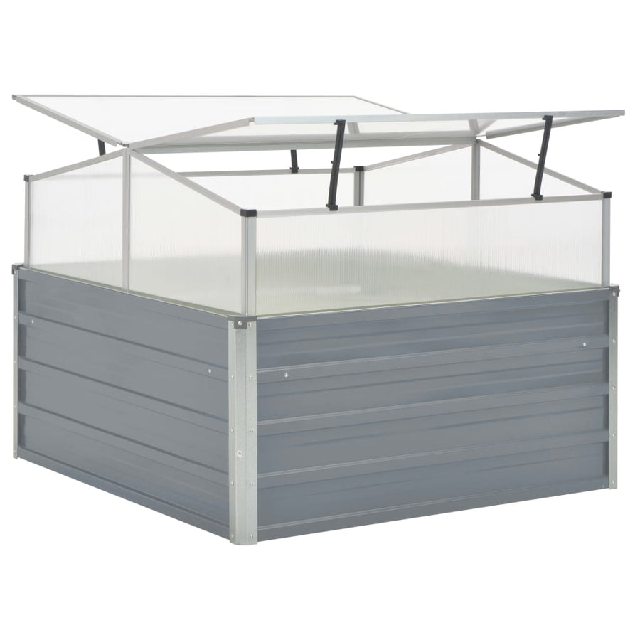 Tuinkas 00X00X85 Cm Gegalvaniseerd Staal Grijs