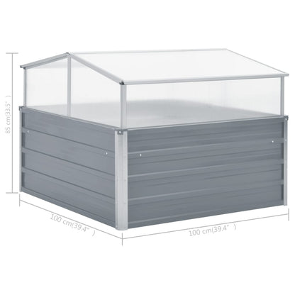 Tuinkas 00X00X85 Cm Gegalvaniseerd Staal Grijs