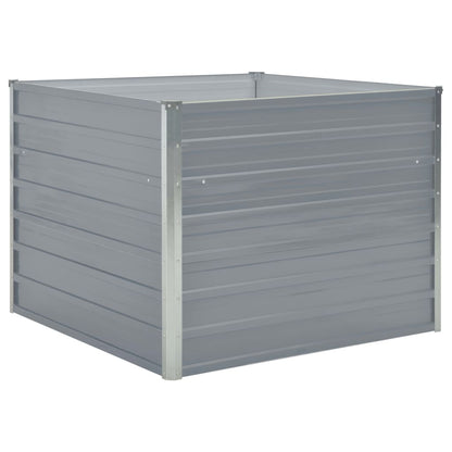 Plantenbak Verhoogd 00X00X77 Cm Gegalvaniseerd Staal Grijs