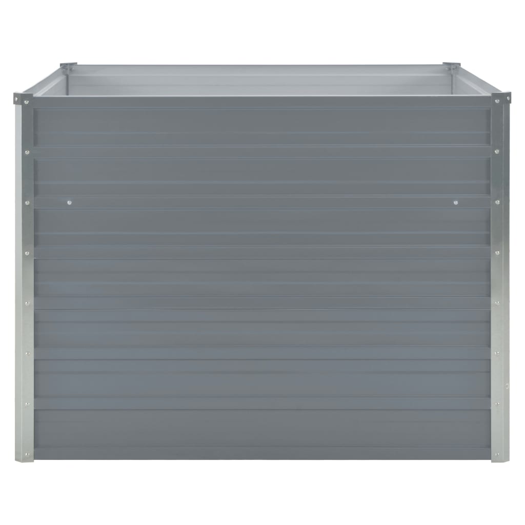 Plantenbak Verhoogd 00X00X77 Cm Gegalvaniseerd Staal Grijs