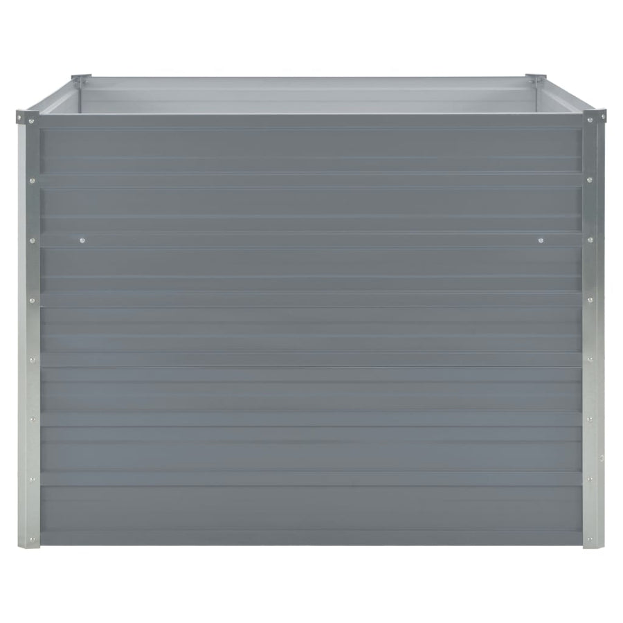 Plantenbak Verhoogd 00X00X77 Cm Gegalvaniseerd Staal Grijs