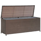 Tuinbox 120X50X60 Cm Poly Rattan Bruin