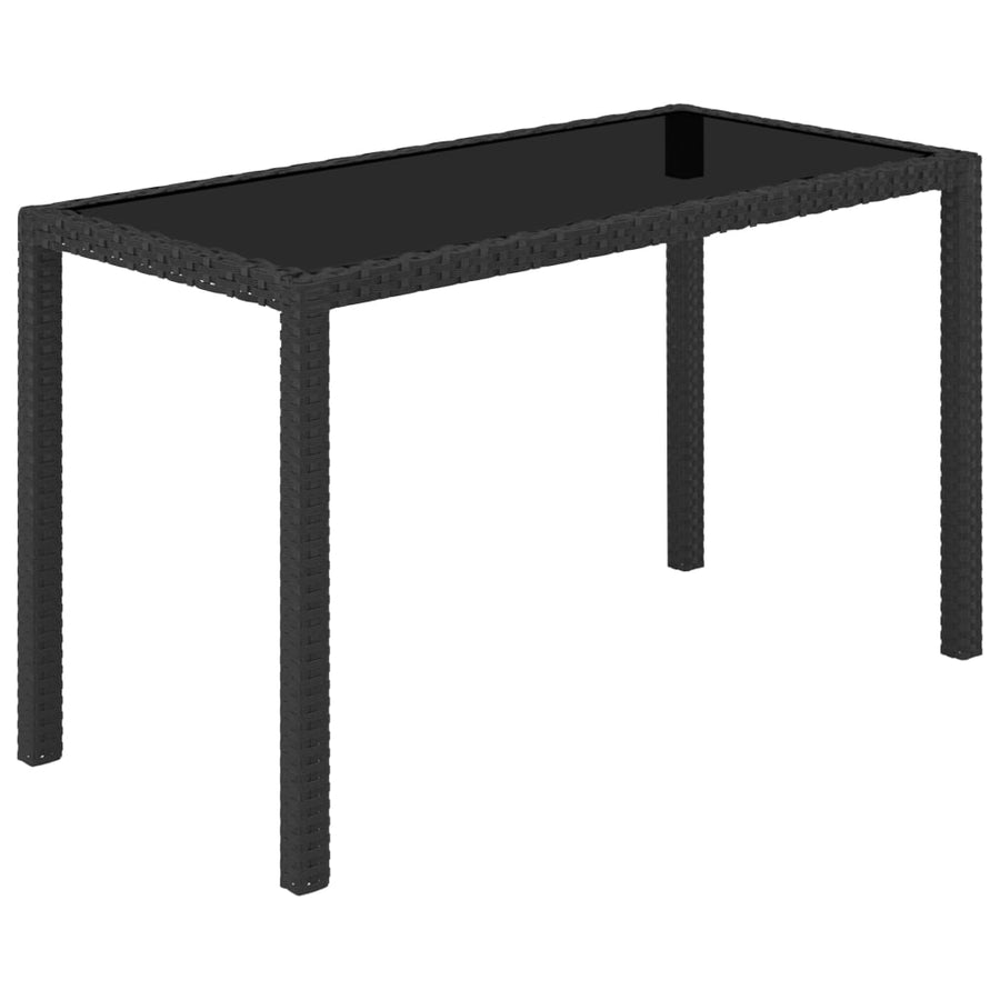 5-Delige Tuinset Met Kussens Poly Rattan Zwart en wit
