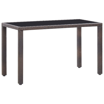 5-Delige Tuinset Met Kussens Poly Rattan Bruin